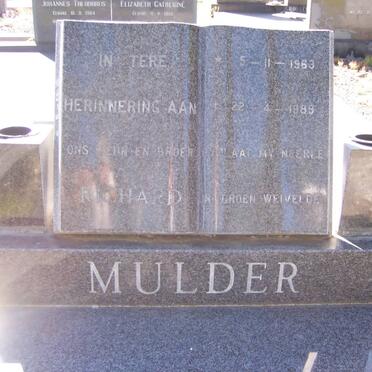 MULDER Richard 1963-1989
