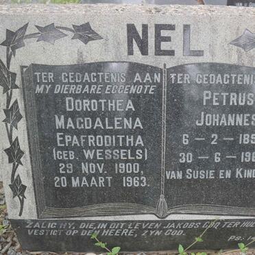 NEL Petrus Johannes 1899-1969 &amp; Dorothea Magdalena Epafroditha WESSELS 1900-1963