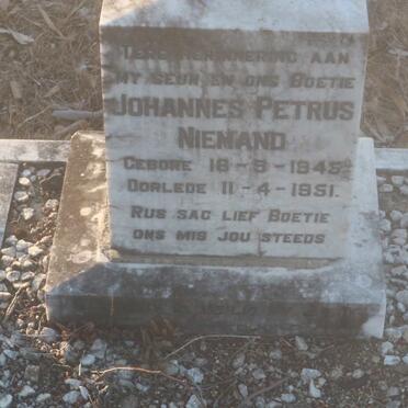 NIEMAND Johannes Petrus 1945-1951