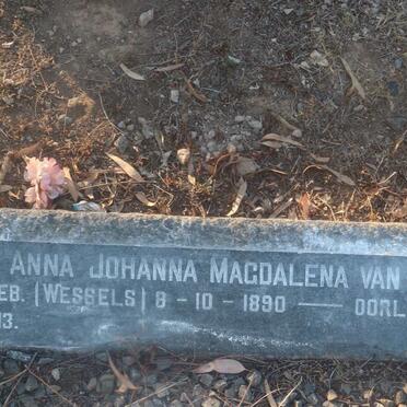 NIEKERK Daniel Malan, van 1891-1957 &amp; Anna Johanna Magdalena WESSELS 1890-1976