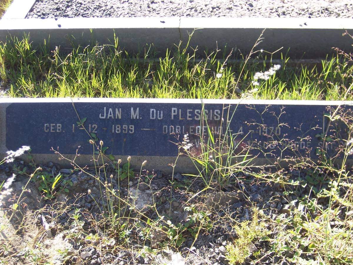 PLESSIS Jan M., du 1899-1970