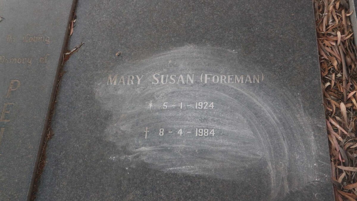 PEINKE Stanley Alwin 1930- &amp; Mary Susan FOREMAN 1924-1984
