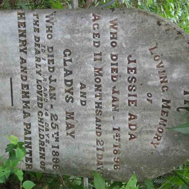 PAINTER Jessie Ada -1896 :: PAINTER Gladys May -1896