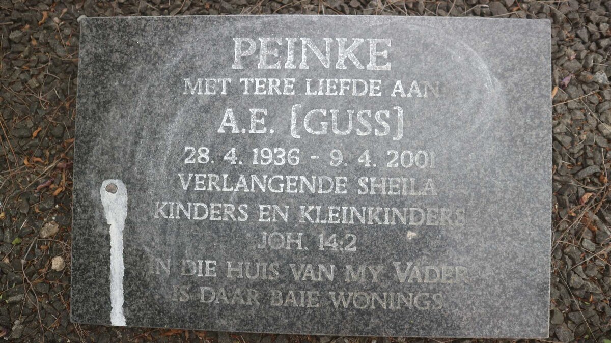 PEINKE A.E. 1936-2001