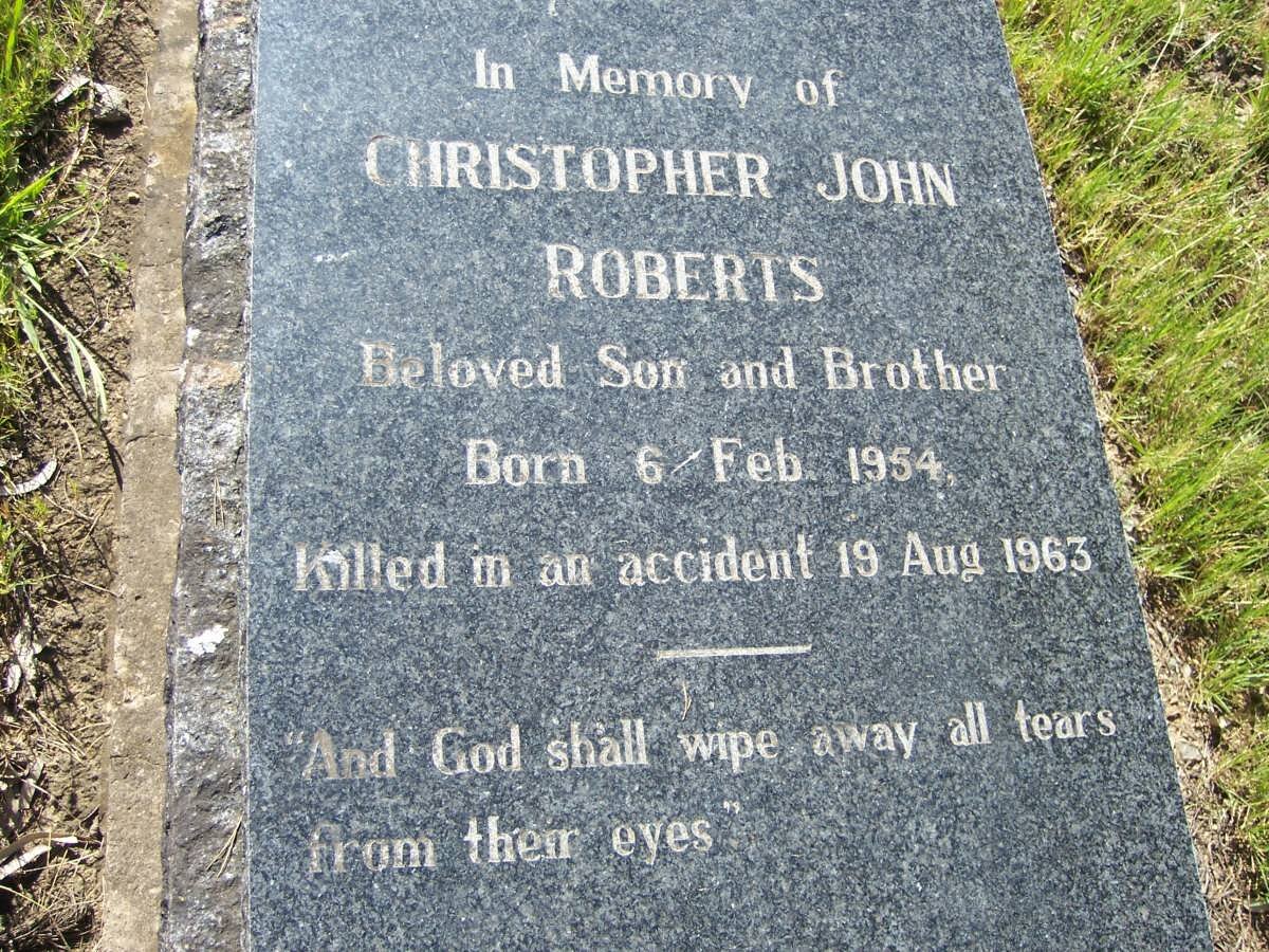 ROBERTS Christopher John 1954-1963