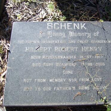SCHENK Hilbert Robert Henry 1917-2000