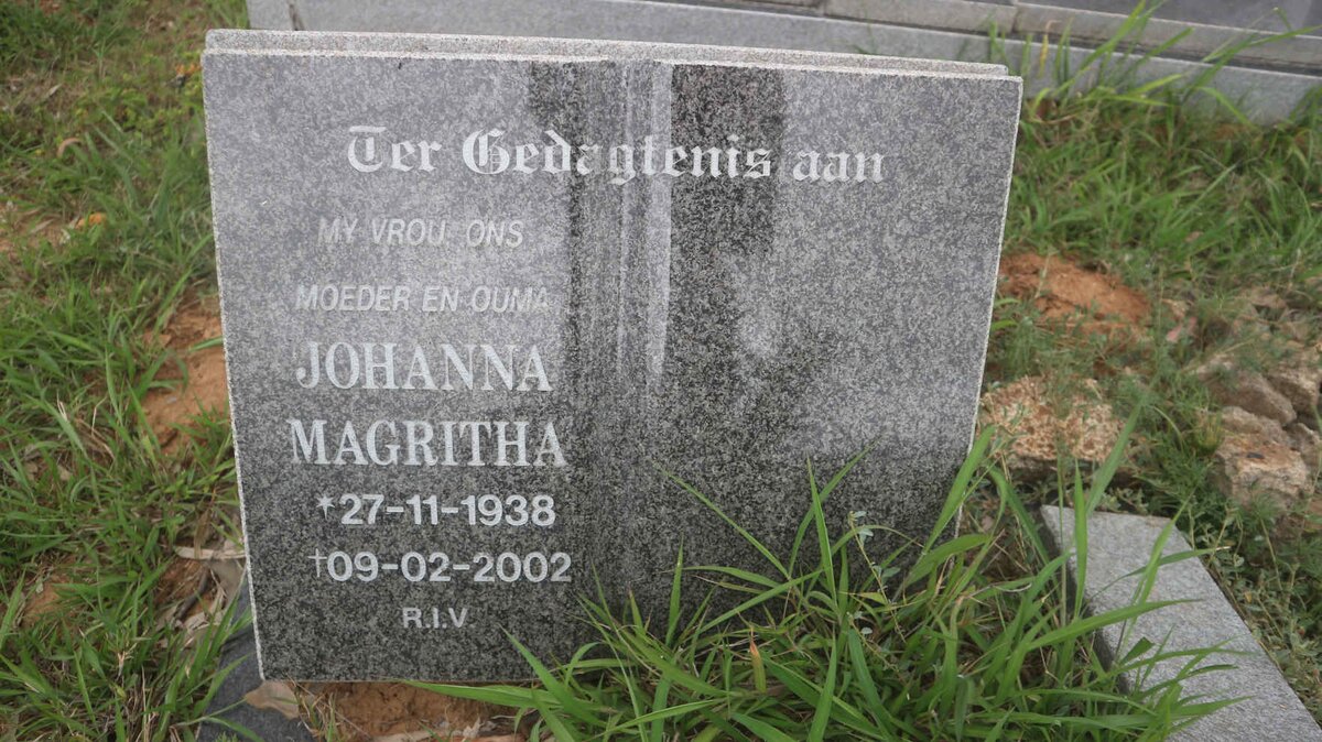 STOOP Johanna Magritha 1938-2002