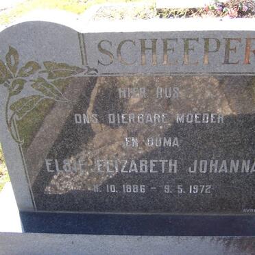 SCHEEPERS Elsie Elizabeth Johanna 1886-1972
