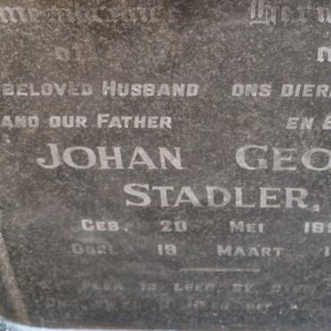 STADLER Johan Georg 1899-1951