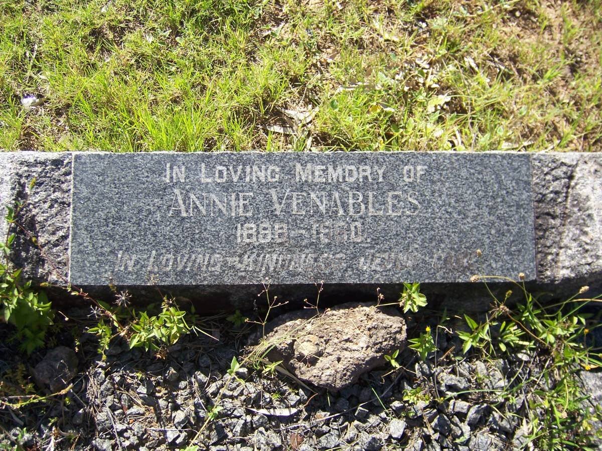 VENABLES Annie 1898-1960