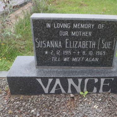 VANCE Susanna Elizabeth 1915-1969