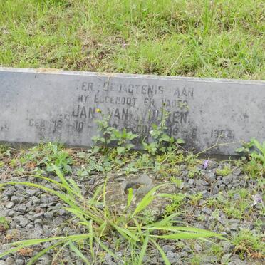 VUUREN Jan, van -1964