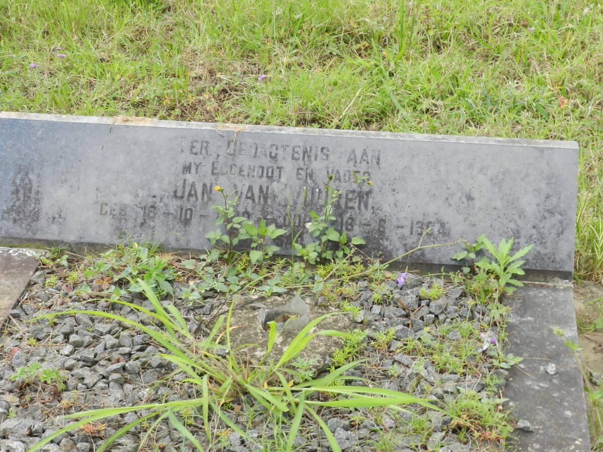 VUUREN Jan, van -1964