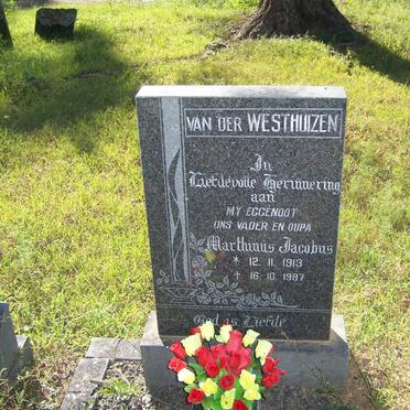 WESTHUIZEN Marthinus Jacobus, van der 1913-1987