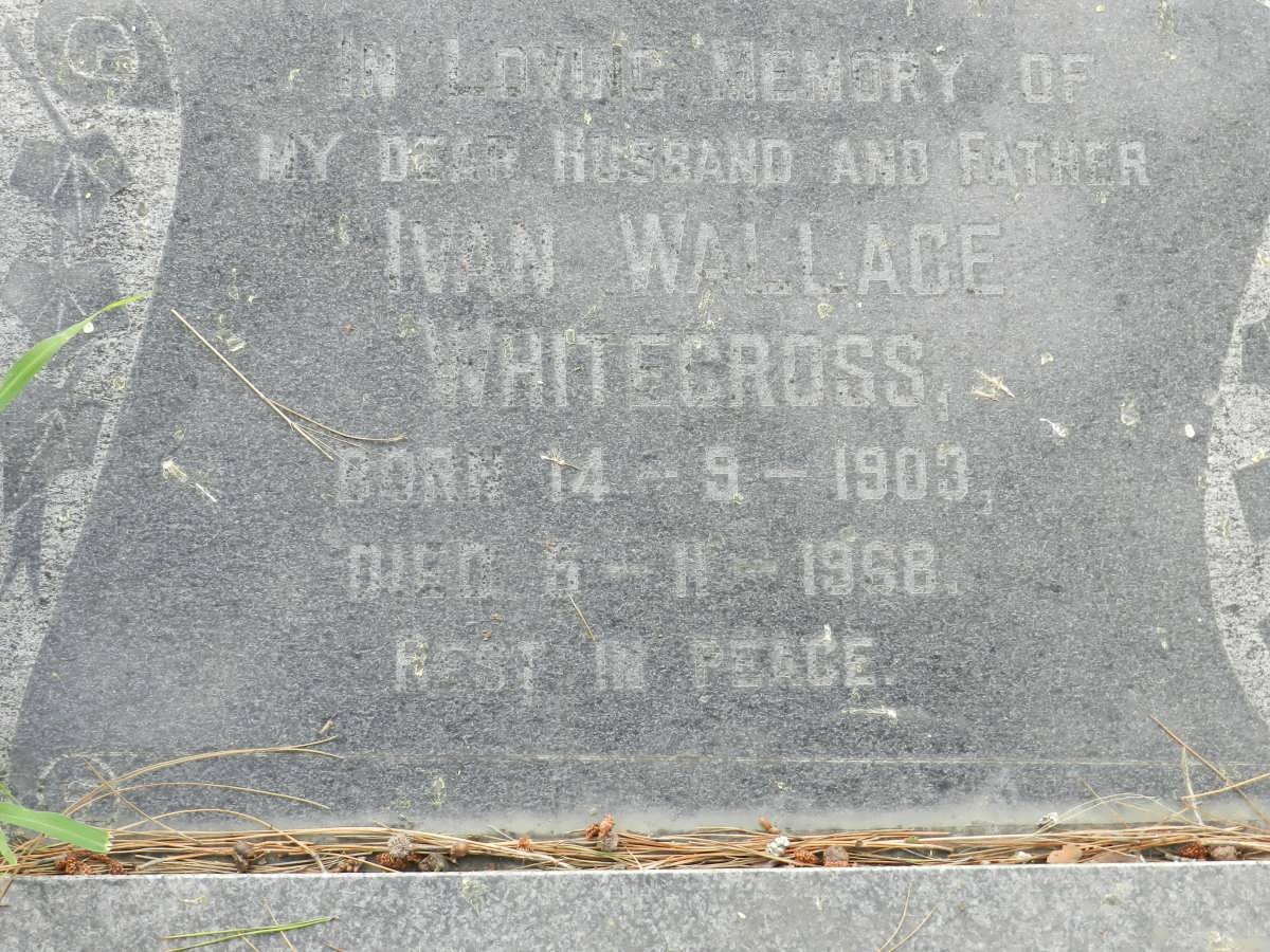 WHITECROSS Ivan Wallace 1903-1968