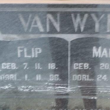 WYK Flip, van 1918-1996 &amp; Maria 1928-2000