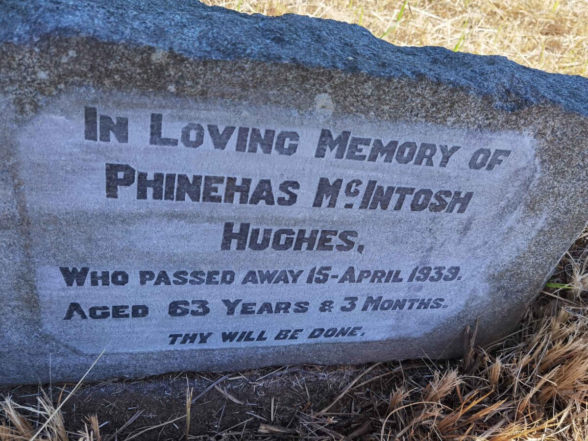 HUGHES Phinehas McIntosh -1939