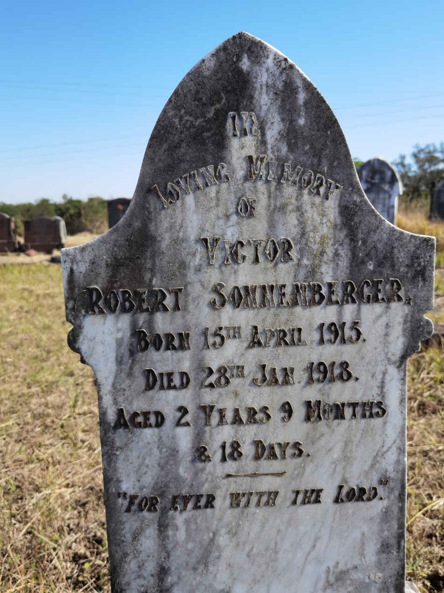 SONNENBERGER Victor Robert 1915-1918