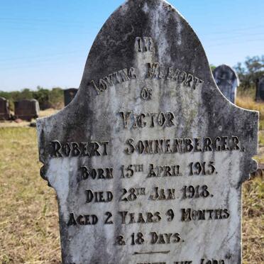 SONNENBERGER Victor Robert 1915-1918