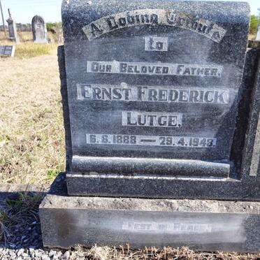 LUTGE Ernst Frederick 1888-1948