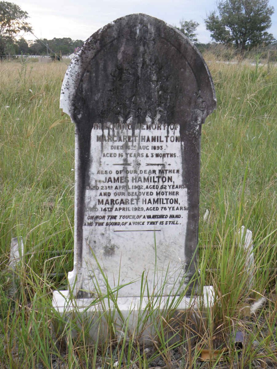 HAMILTON James  -1902 &amp; Margaret -1929 :: HAMILTON Margaret -1893