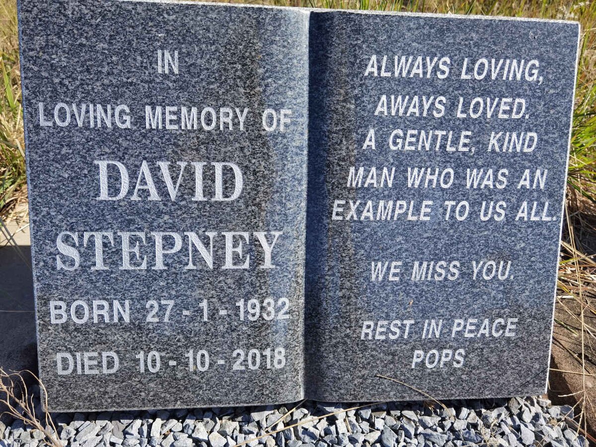 STEPNEY David 1932-2018