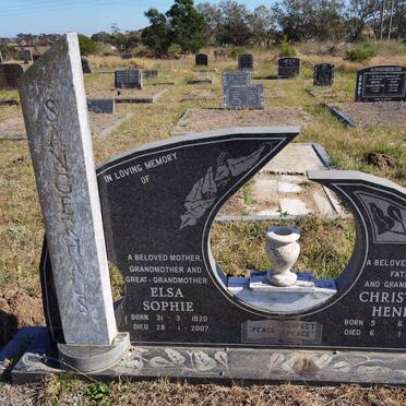 SANGERHAUS Christian Henry 1914-1991 &amp; Elsa Sophie 1920-2007