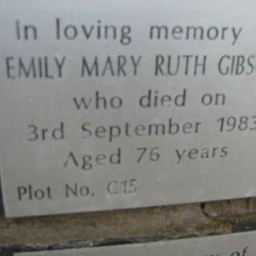 GIBSON Emily Mary Ruth -1983