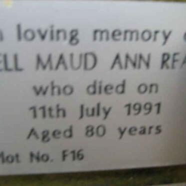 READ Nell Maun Ann -1991