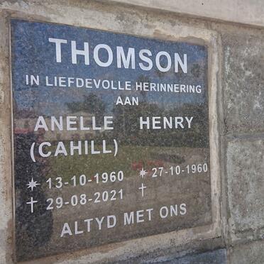 THOMSON Henry 1960- &amp; Anelle CAHILL 1960-2021