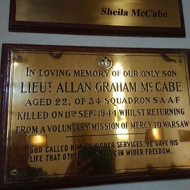 McCABE Allan Graham -1944