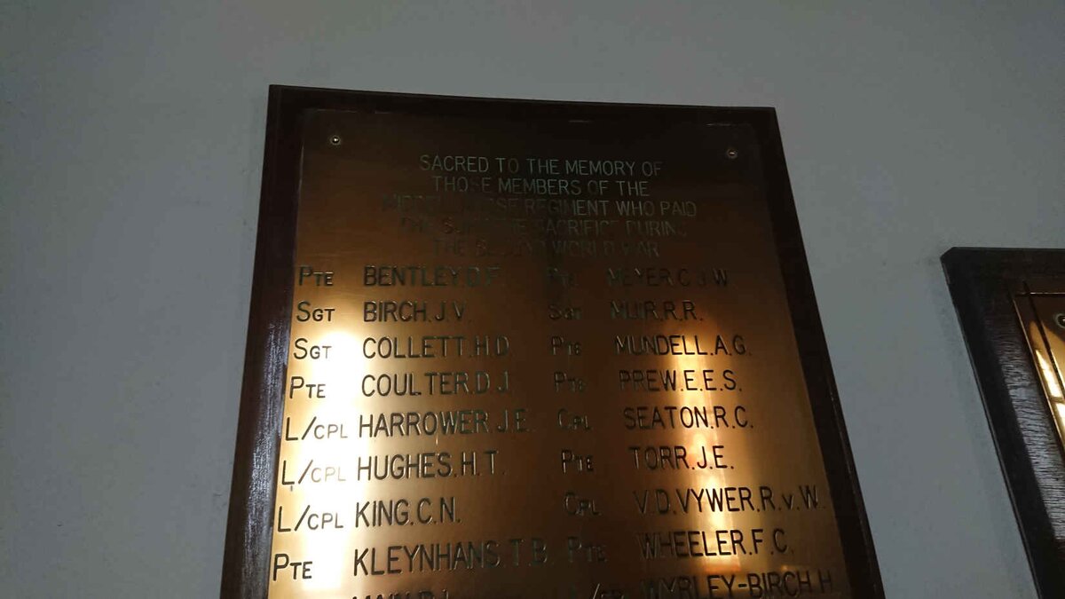 Middellandse Regiment Memorial plaque - Second World War _2