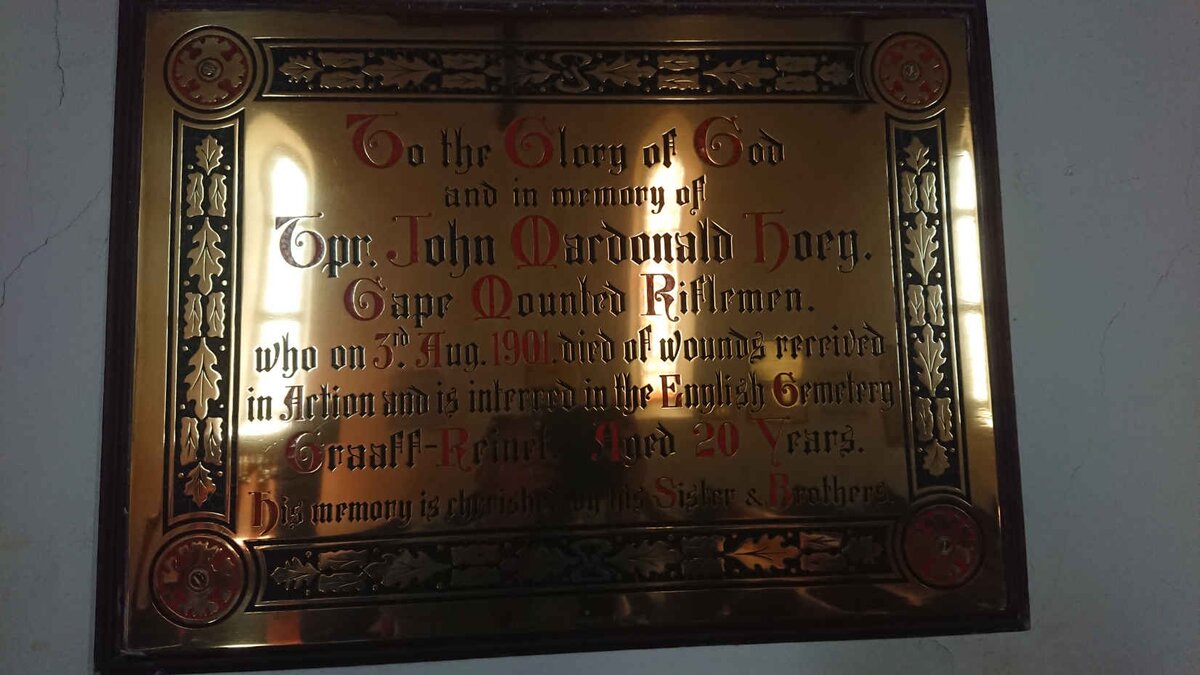 HOEY John Macdonald -1901