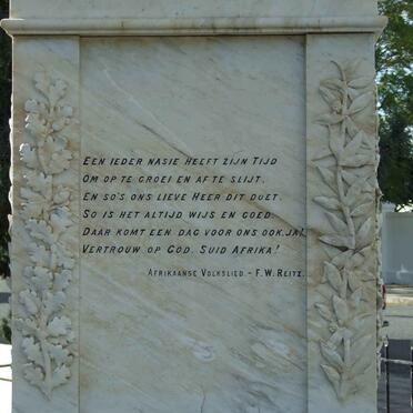 4. Gedenksteen - Anglo Boer War  1899-1920