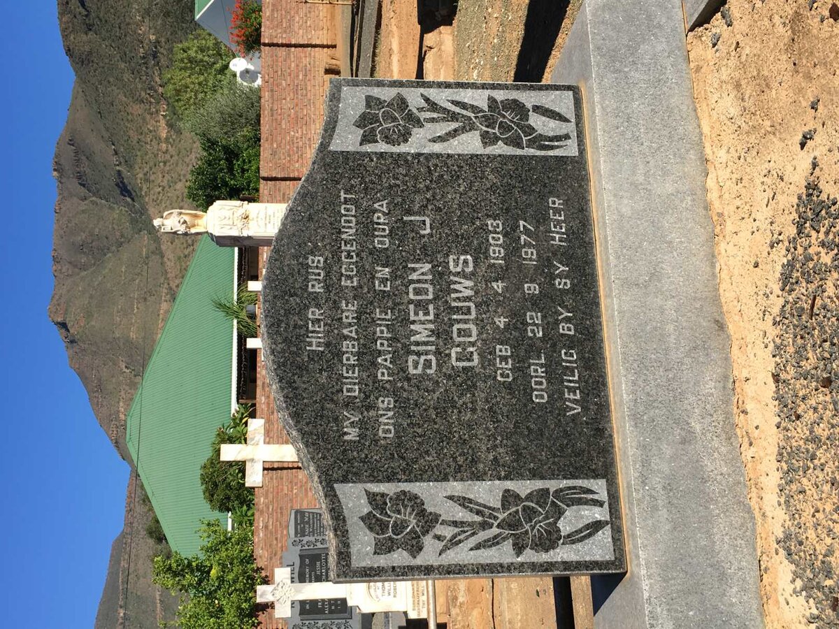 GOUWS Simeon J. 1903-1977