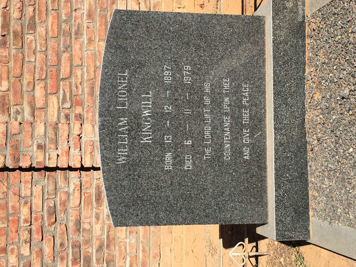 KINGWILL William Lionel 1897-1979