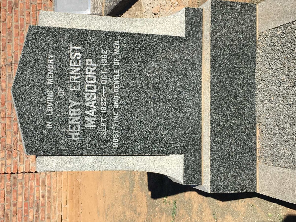 MAASDORP Henry Ernest 1882-1962