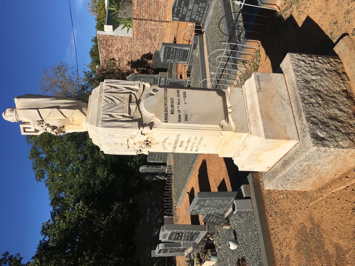 MEIRING Arnoldus Mauritius 1849-1928 &amp; Elizabeth Magdalena VAN DER MERWE 1851-1927