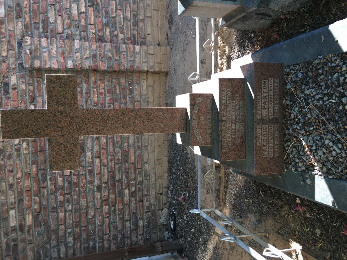 PAXTON Fredric? C. -1905 &amp; Marion -19?3