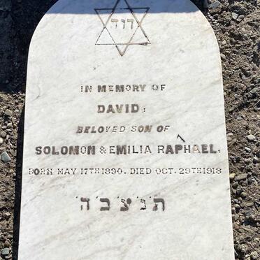 RAPHAEL David 1890-1918