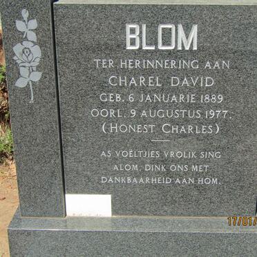 BLOM Charel David 1889-1977