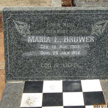 BRUWER Maria E. 1903-1956