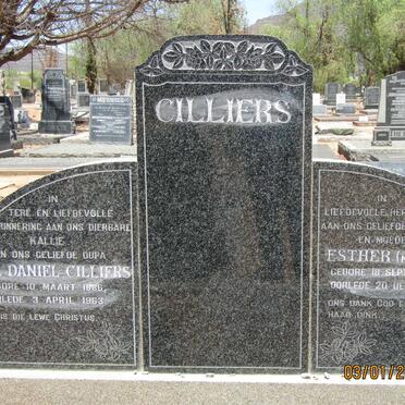 CILLIERS Charl Daniel 1886-1963 &amp; Esther LOTTER 1894-1957