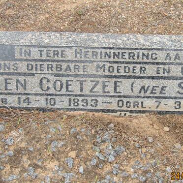 COETZEE Ellen nee SMITH 1893-1966