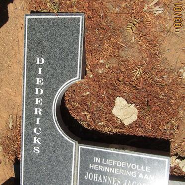 DIEDERICKS Johannes Jacobus 1954-2008