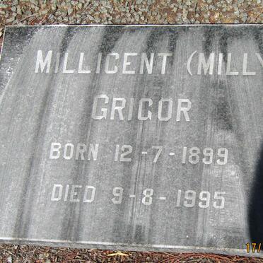 GRIGOR Millicent 1899-1995
