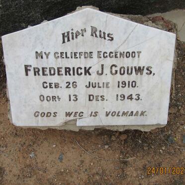 GOUWS Frederick Jacobus 1879-1942 :: GOUWS Frederick J. 1910-1943