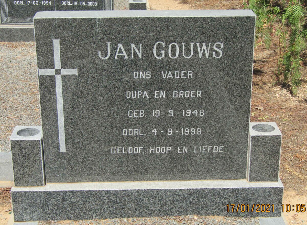 GOUWS Jan 1946-1999