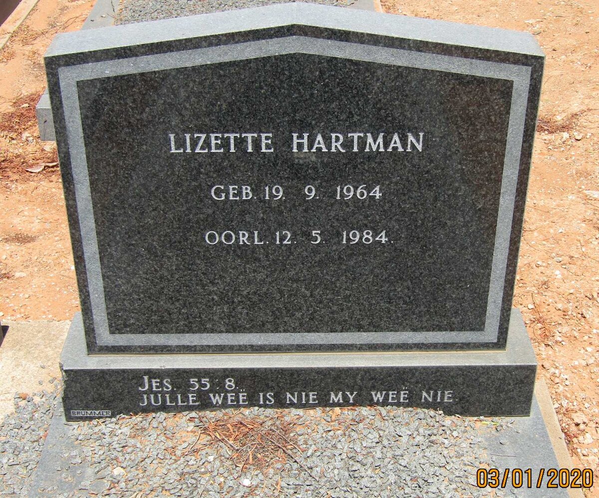 HARTMAN Lizette 1964-1984