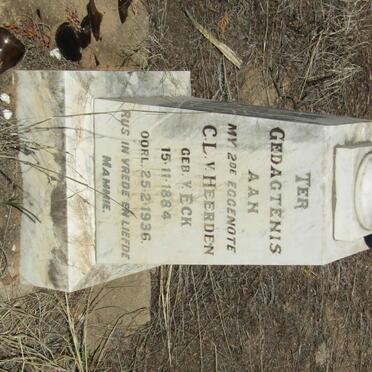 HEERDEN C.L., v. nee V. ECK 1884-1936